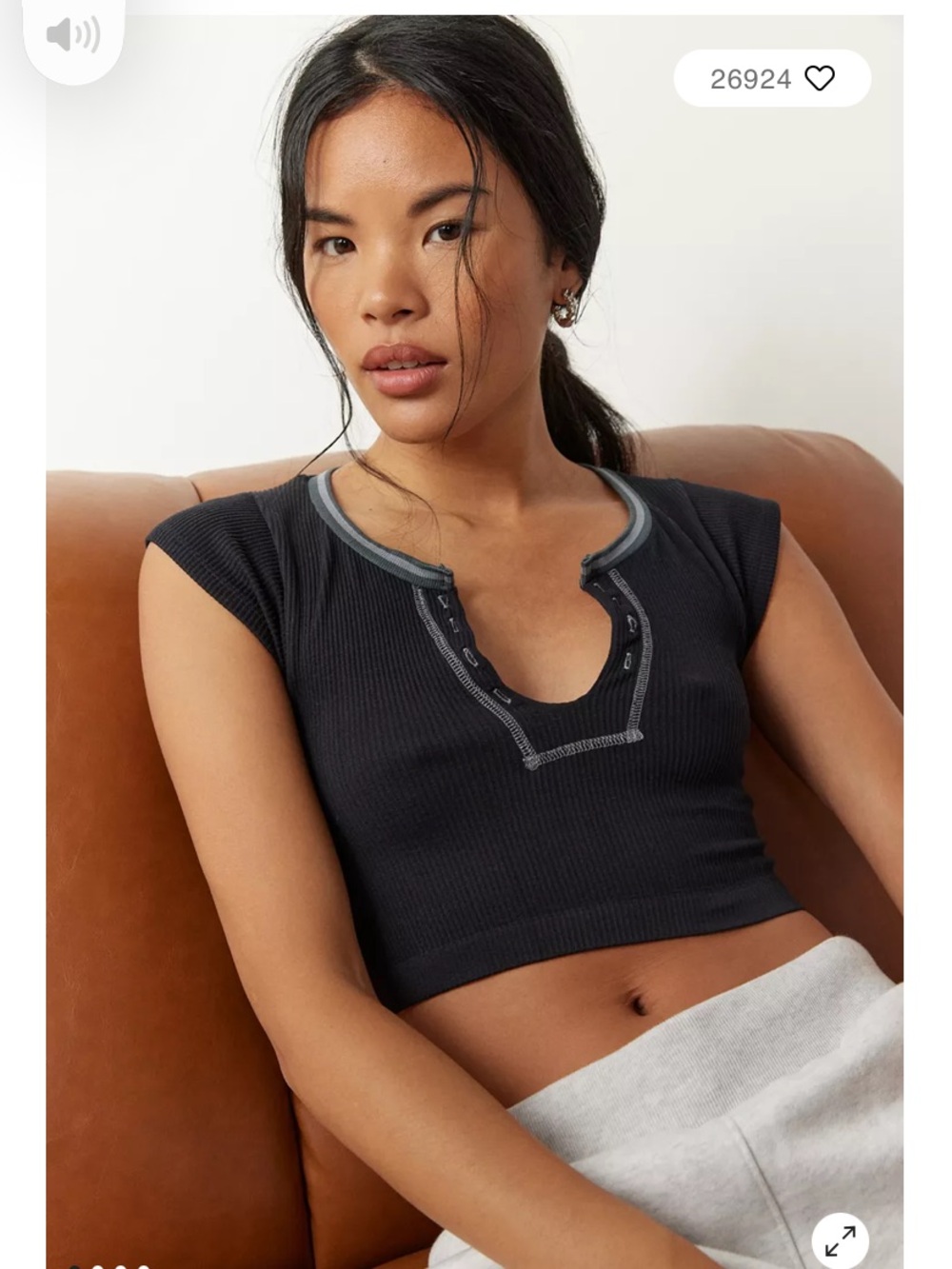 Brown xs Out From Under Go For Gold Seamless Top Urban Outfitters